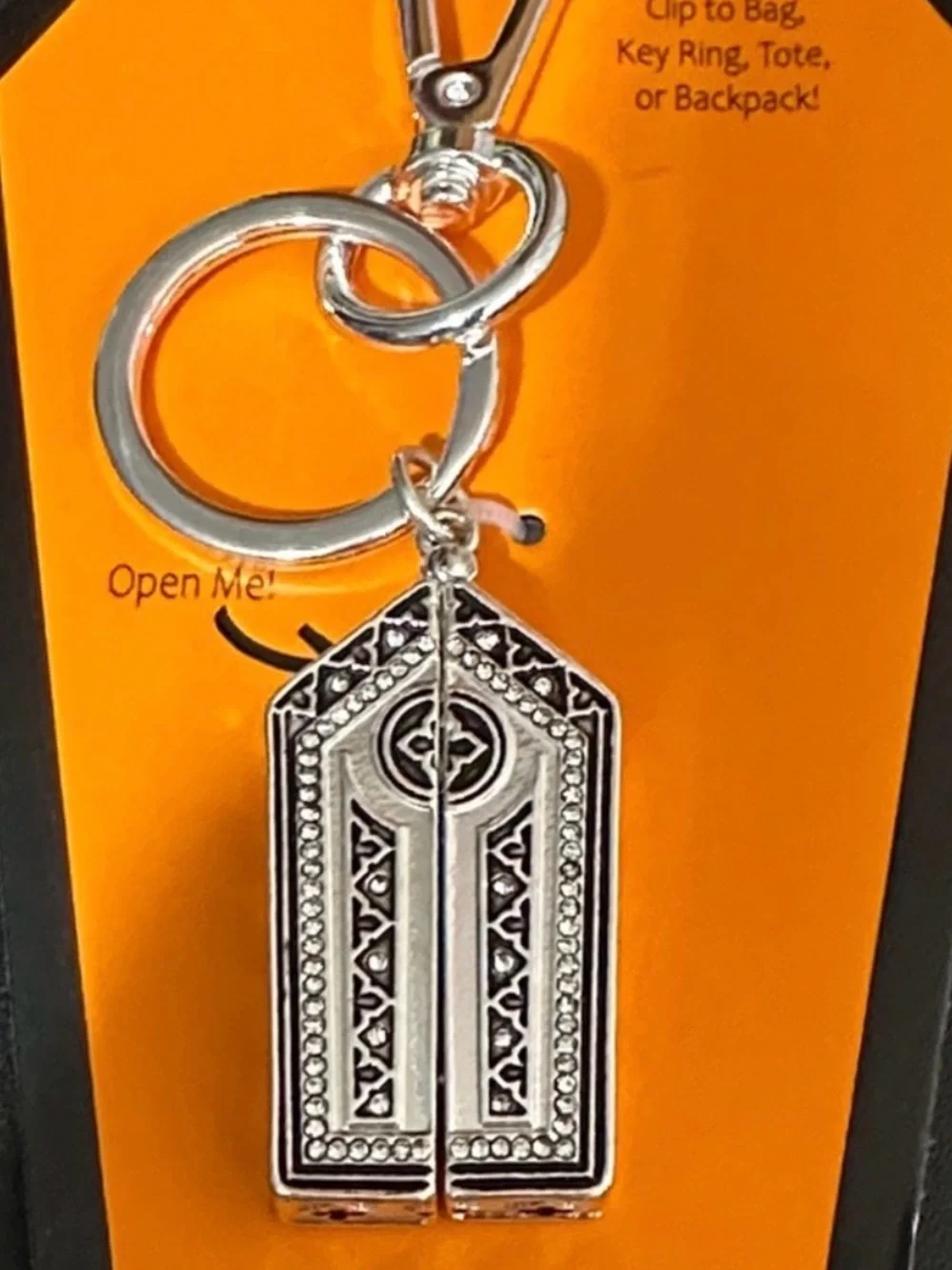 True to Form Black & Silver Coffin Skeleton Handbag Charm